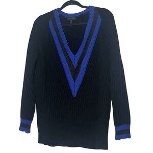 Rag and bone deep v-neck chunky knit sweater size small